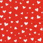 แนวภาพ Valentine หัวใจขาว บนพื้นแดง เป็นภาพกระจายเต็มแผ่น กระดาษแนพกิ้นสำหรับทำงาน เดคูพาจ Decoupage Paper Napkins ขนาด 33X33cm