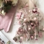 เสื้อเกาหลี พร้อมส่ง เสื้อ ผ้าไหมสีชมพูคอกลม