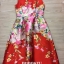 พร้อมส่ง ชุดเดรสผ้าพิมพ์ลายดิจิตอล