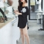 เสื้อเกาหลี พร้อมส่ง เสื้อติดดอกไม้ 3 มิติ