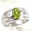 SKJewelryFactory แหวนชายพลอยเพอริดอทแท้ ใส่แล้วช่วยเสริม ความสำเร็จ ความสงบ ความมีโชค MR00551-PDT