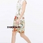 พร้อมส่ง ชุดเดรสผ้าโพลีพิมพ์ลาย Floral