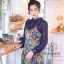 เดรสเกาหลี พร้อมส่ง เสื้อคอปกกับเดรสสายเดี่ยว