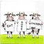 แนวภาพการ์ตูน วัวประท้วง Eat More Chicken เป็นภาพบล็อค 4 กระดาษแนพกิ้นสำหรับทำงาน เดคูพาจ Decoupage Paper Napkins ขนาด 33X33cm