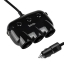 Hoco C1 Car Charger ปลั๊กสำหรับขยายช่องจุดบุหรี่ 3 ช่อง พร้อม USB 2 port ในรถยนต์