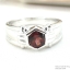 SKJewelryFactory แหวนชายโกเมนแท้ แหวนเงินแท้ 92.5% ER01266-GAN