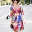 พร้อมส่ง Mini Dress ทรงแขน 5 ส่วน มาในลายการ์ตูนน่ารัก