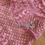 เดรสลูกไม้ พร้อมส่ง เดรสผ้าลูกไม้ สีชมพูทรงเปิดไหล่