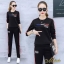 เสื้อผ้าเกาหลี พร้อมส่ง เสื้อคอกลมกับกางเกงขายาว