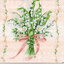 แนวภาพดอกไม้ ช่อดอกไม้ Lily of the Valley พื้นชมพู กระดาษแนพกิ้นสำหรับทำงาน เดคูพาจ Decoupage Paper Napkins ขนาด 33X33cm