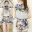 พร้อมส่ง Sets เสื้อแขนกุดคอปก พิมพ์ลาย
