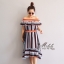 ชุดเดรสเกาหลี พร้อมส่ง Dress ใส่เป็นเปิดไหล่