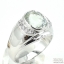 แหวนเงินแท้ 92.5% ฝังพลอยกรีนแอมิทิสต์แท้ MR00034-GAM