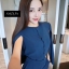 เสื้อผ้าเกาหลี พร้อมส่ง เสื้อผ่าแขนพริ้วๆ กับ กางเกงเอวสูง