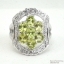 SKJewelryfactory แหวนเงินพลอยเพอริดอทแท้ สไตล์หรูหรา ER00788-PDT
