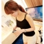 WG023 เสื้อกล้าม ซับในเต็มตัว สายเดี่ยวซ้อน 2 เส้น มี 3 สี ขาว เทา ดำ