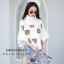 เสื้อเกาหลี พร้อมส่ง เสื้อคอเต่าทรงค้างคาว