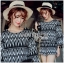 พร้อมส่ง เซ็ตเสื้อแขนสามส่วนประดับพู่