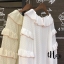 เสื้อเกาหลี พร้อมส่ง เสื้อแขนยาว คอกลมทรงน่ารัก