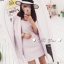 พร้อมส่ง เดรสปรับสายได้กับเสื้อสูท