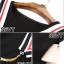 พร้อมส่ง เดรสสีดำ คอวีกระโปรงบาน