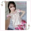 SP015 ชุดนอนกระโปรงลายดอกไม้ สวยหวาน สีส้มอ่อน แขนสั้นสวยหวาน