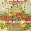 กระดาษเดคูพาจพิมพ์ลาย สำหรับทำงาน เดคูพาจ Decoupage งานฝีมือ งาน Handmade แนวภาพ ตระกร้าดอกไม้แจ่มๆแทนคำอวยพรว่า Happy birthday หอบหิ้วมาโดยน้องนกนก ปลาดาว ดีไซน์
