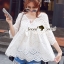 พร้อมส่ง เสื้อแขนกระดิ่ง ลายผ้าลูกไม้