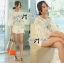 พร้อมส่ง เสื้อผ้าลูกไม้แขนบานสไตล์วินเทจ