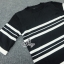 พร้อมส่ง เสื้อทอไหมพรมเนื้อนุ่ม เล่นลายขวางโทนขาวดำ