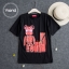 เสื้อเกาหลี พร้อมส่ง เสื้อยืด สกรีน LV ป้ายSupreme