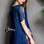 พร้อมส่ง เสื้อแขนสั้น ปริ้นลวดลายคล้ายการลงสีน้ำ