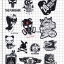 STGP011 สติกเกอร์ Sticker กระดาษเคลือบกันน้ำ ลายการ์ตูน กราฟฟิก วินเทจ สวย เท่ห์ ติดกระเป๋า ของใช้ ตู้ ผนัง ตกแต่งสิ่งของ