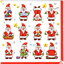 ภาพคริสต์มาส Santa ซานต้าตัวจิ๋ว มาแจกของขวัญ เป็นภาพแนวยาว กระดาษแนพกิ้นสำหรับทำงาน เดคูพาจ Decoupage Paper Napkins ขนาด 33X33cm