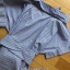 พร้อมส่ง เชิ้ตเปิดไหล่ลายทางสีน้ำเงิน เสื้อแฟชั่น