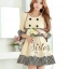 พร้อมส่ง เซ็ตเดรส+เสื้อคลุมเข้าชุดกัน ตัวเดรสเนื้อผ้าหนา