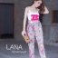 เสื้อผ้าเกาหลี พร้อมส่ง เสื้อกับ กางเกงลายดอก