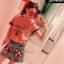 เสื้อผ้าเกาหลี พร้อมส่ง เสื้อ Chanel สกรีน&ปักลาย
