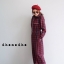 เสื้อผ้าเกาหลี พร้อมส่ง จั๊มสูท ลายสก๊อต 4ลาย