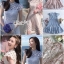 เดรสเกาหลี พร้อมส่ง มินิเดรส เนื้อผ้าทอลายลูกไม้