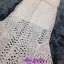 พร้อมส่ง เดรสแฟชั่นยาว เข้ารูป ทรงหางปลา ฉลุลายลูกไม้