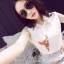 พร้อมส่ง เสื้อคอปกพิมพ์ลายน้องแมวหลบผ้า