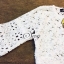 พร้อมส่ง เสื้อแขนศอกทอลายผ้าลูกไม้