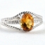 SKJewelryfactory แหวนพลอยซิทรินแท้ สร้างความโดดเด่น ตัวเรือนลายเกลียว ER00026-CIT