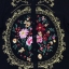 พร้อมส่ง long shirt ลายปักสีทอง ล้อมรอบดอกไม้