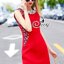 พร้อมส่ง เดรสแฟชั่นแขนกุด มีลูกเล่นประดับลูกคริสตัล