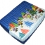 กล่องเก็บของผักตบชวาทรงผืนผ้า แบบฝาครอบ ลาย Peanuts Gang & Snoopy Snow Village
