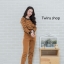 เสื้อผ้าเกาหลี พร้อมส่ง Set เสื้อ+กางเกงขายาว