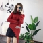 เสื้อเกาหลี พร้อมส่ง เสื้อไหมพรม ทรงคอเต่า