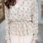 เสื้อผ้าเกาหลี พร้อมส่ง เสื้อชีฟอง กับ กระโปรงผ้าซีทรู